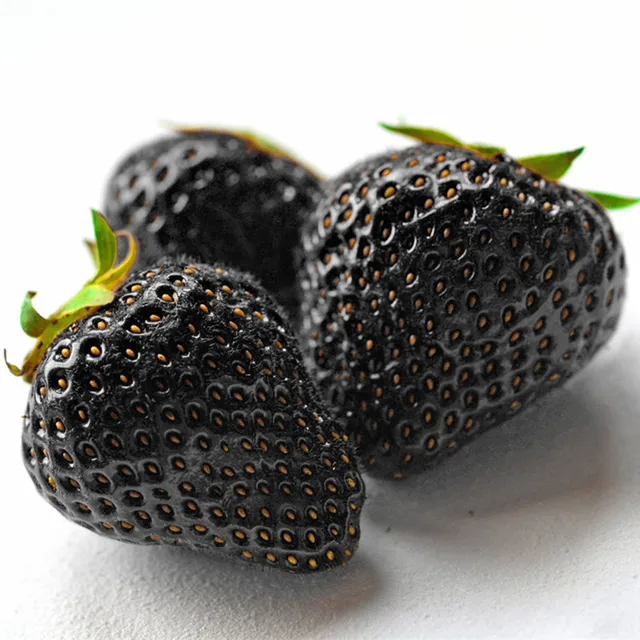 100 Healthy Black Strawberry Seeds ruit Fresh Exotic Seeds Good Taste