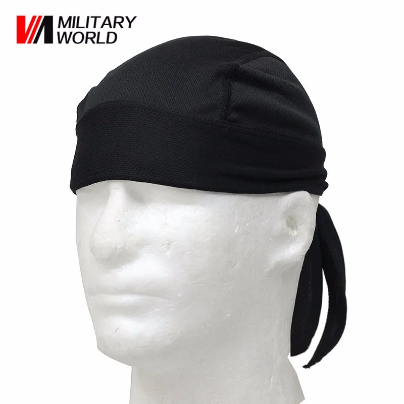 5 Color Outdoor Sports Quick Dry Cycling Cap Headscarf Headband Bicycle Cap Men Riding Bandana Pirate Hat Free Shipping