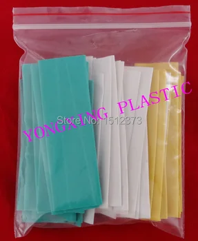

45piece/lot pvc heat shrink tubing ratio 2:1 sleeving wire cable water-proof 20mm green white yellow in bag package
