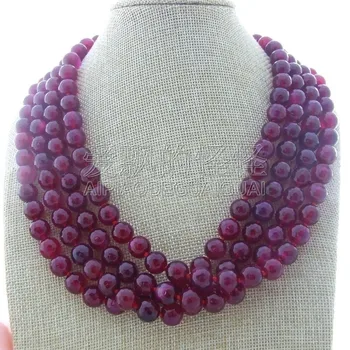 

N012002 20" 4 Strands 10mm Faceted Necklace