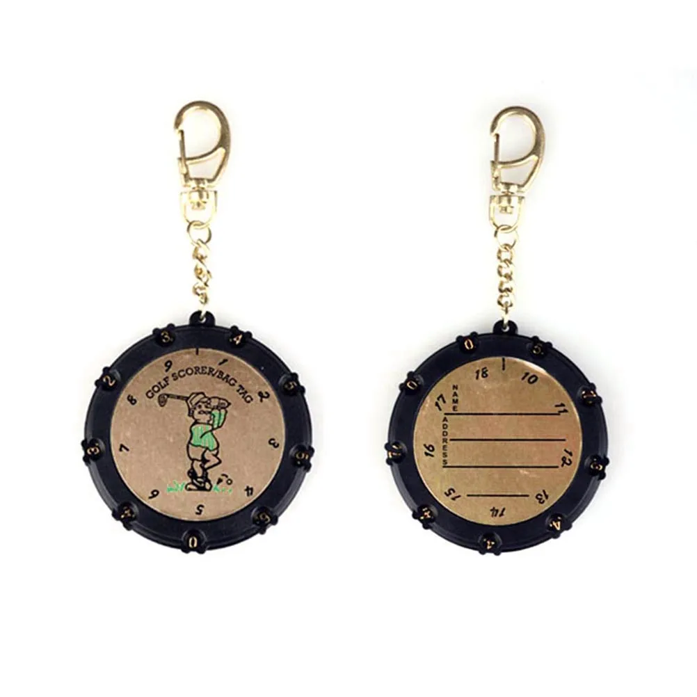 

Golf Stroke Shot Putt Score Counter Keeper Scoring Tag Bag Clip Keychain 18 Hole