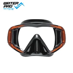 Маска Scubapro CRYSTAL VU Scuba Divng - Цвет: Black Orange