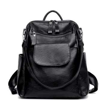 

Soft PU Leather Women Lady Backpack Ipad Tablet Office Work Shoulder Bag Girls Female Travel Party Shopping Daypack mochila Bags