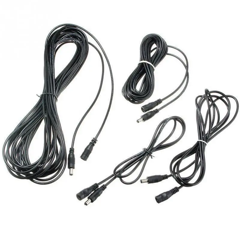 

Female to male adapter DC power connector DC power plug With cable 5.5mm x2.1mm