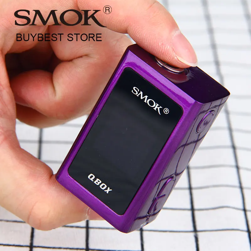 Vape современный SMOK QBOX TC коробка мод Встроенный 1600 мАч аккумулятор подходит для Smok TFV8 детский танк распылитель VS SMOK Alien/T-priv E-cigs Box MOD