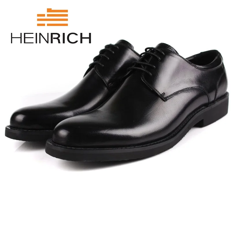 

HEINRICH Fashion Derby Men Cow Leather Brand Man Shoes Casual Genuine High Quality Soft Breathable Men Shoes Tenis Masculinos