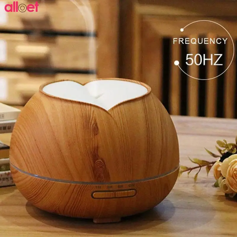 

400ML Aroma Essential Oil Diffuser Air Humidifier Ultrasonic Cool Mist Humidifier Aromatherapy with Wood Grain for Home Bedroom