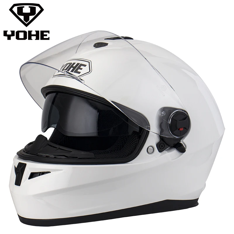 YOHE YH FF 966A Racing Motorcyclev Helmet dual Visors ECE Moto Helmet Capacete Casco Casque Full