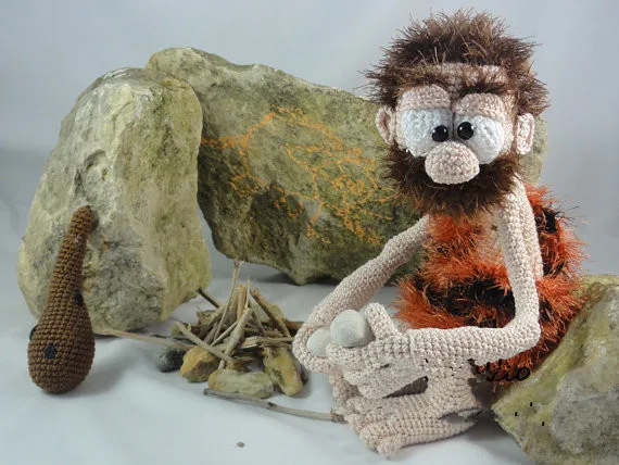 Вязание амигуруми Clifford the Caveman toy doll rattles|doll rattle|toy rattlecrochet rattle |