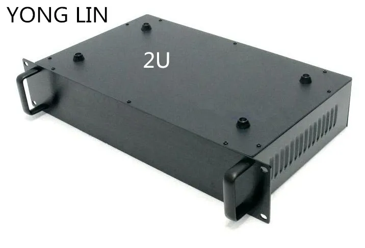 1pcs HTPC CHASSIS 2U chassis 19 inch case data switch box Chassis power communication server chassis