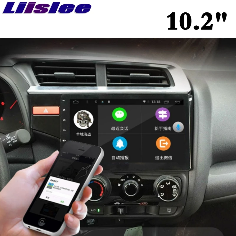 For Honda Fit Jazz GK 2013~2018 NAVI LiisLee Car Multimedia IPS GPS Maps WIFI Audio CarPlay Accessories Radio Navigation 7