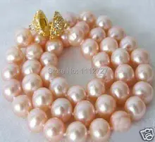 Descuento! charmming bricolaje 12 mm mar rosado shell collar de perlas 18 ” fabricación de la joyería AAA + + + sobre 33 unids / strands precio venta al por mayor