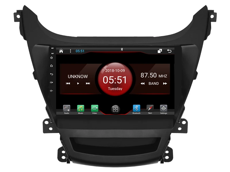 Clearance DSP android 8.1 gps navigation for HYUNDAI Elantra 2014 Navirider car multimedia player stereo radio tape recorder headunit 1