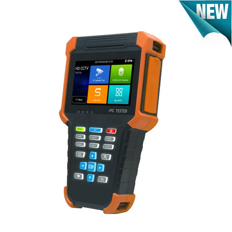 

4 inch IPS screen 8MP 4K 8MP Camera Tester Analog AHD TVI CVI SDI IP in one CCTV tester with Network cable test, wifi,HDMI IN