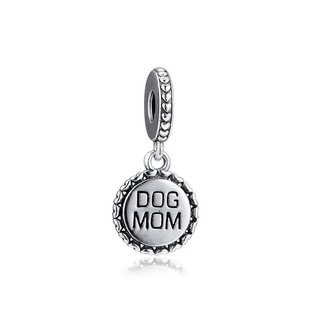 CKK Dog MUM Charms 925 Fit Pandora Браслеты стерлингового серебра Шарм бусины для бусина для изготовления украшений Bijoux