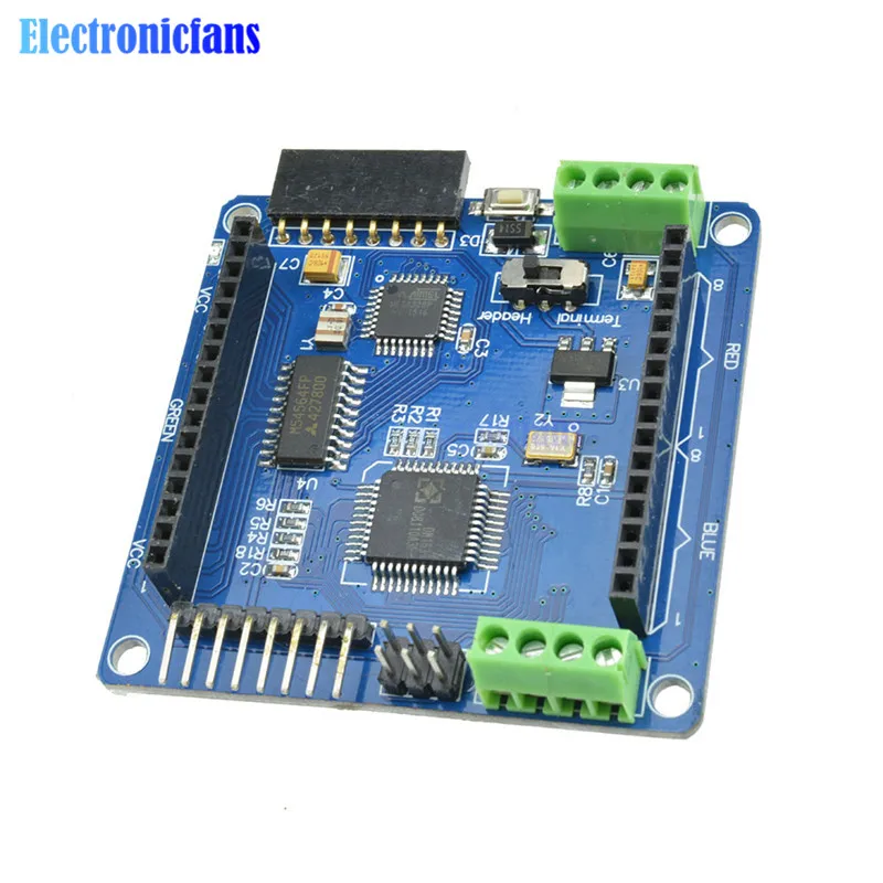 Полноцветный Радужный цвет duv2.0 матрица RGB светодиодный драйвер щит для Arduino DIY