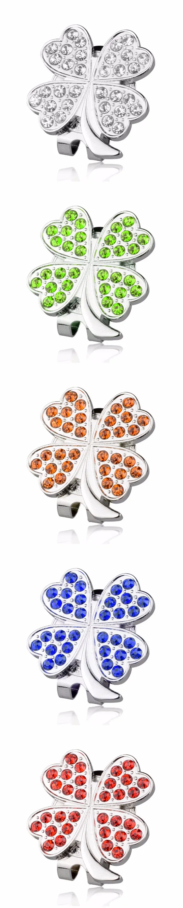 custom golf crystal hat clip ball marker