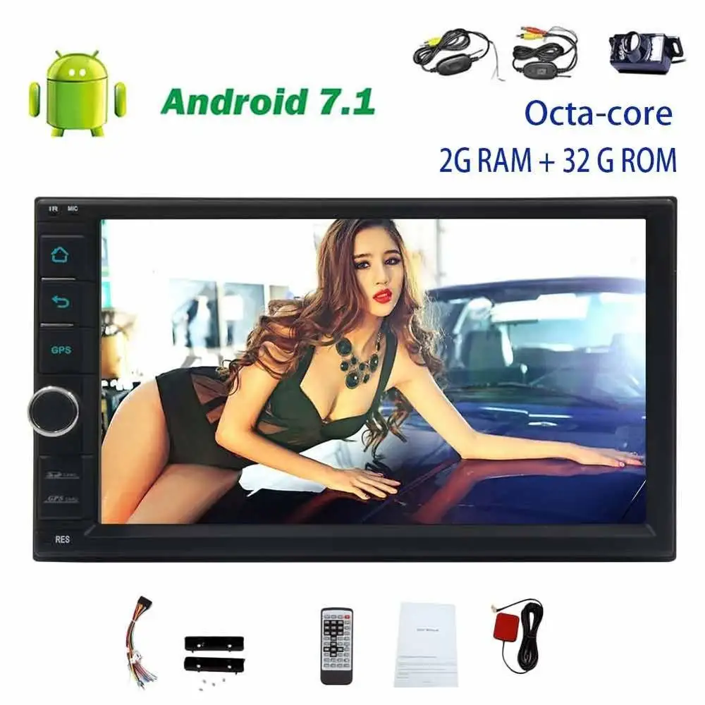 font b Wireless b font backup camera 2Din Android 7 1 no DVD Player Car