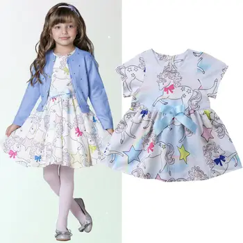 

Hot Sweetheart Toddler Kids Baby Girl Dress Cartoon Unicorn Star Party Pageant Tutu Dresses Sundress 6M-4Y