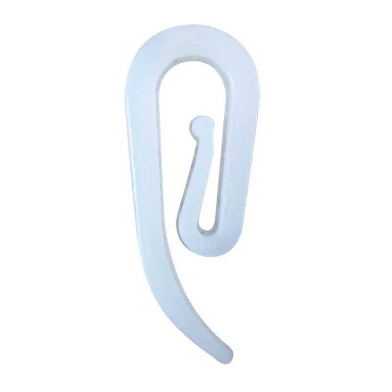 100PCS Curtain Pleat Hooks for Curtains Hooks White Plastic shape Window Curtain Hanging Accessories