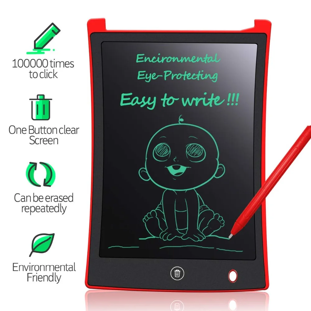 

8.5" Writing Tablet LCD Tablet Drawing Pen Mini Writing Message Board Handwriting Pads as Whiteboard Bulletin Board Memo Board