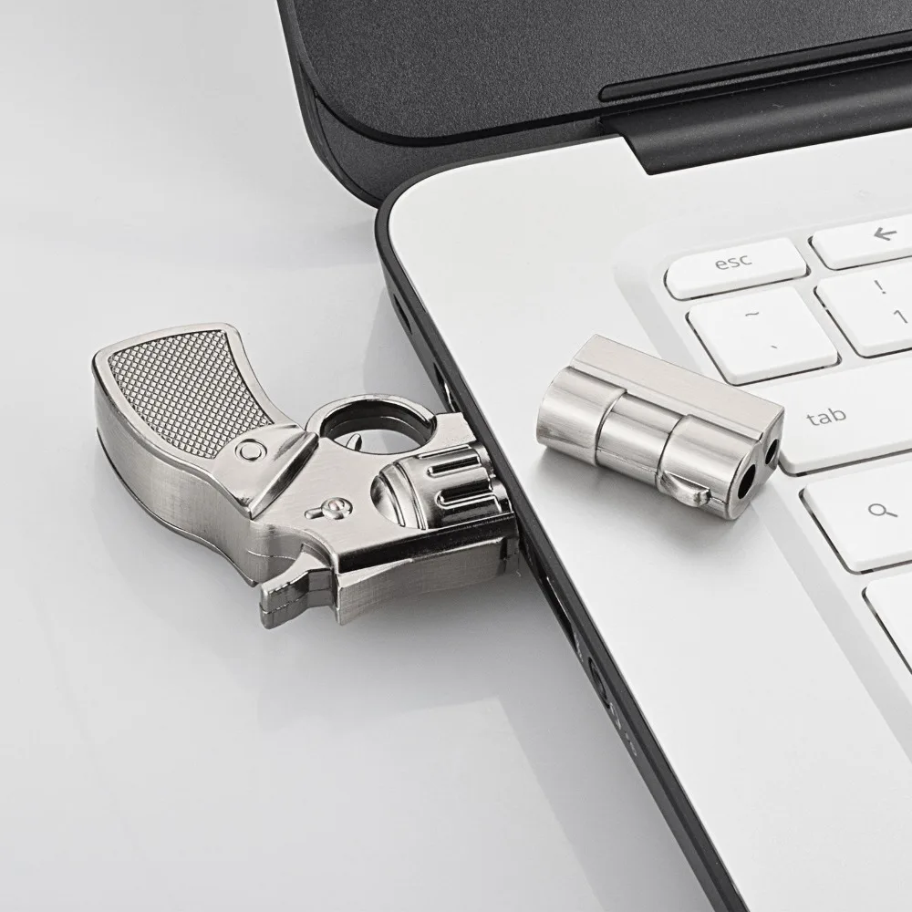 USB флеш накопитель J boxing 16 ГБ креативные Pendrive металлический в форме пистолета для