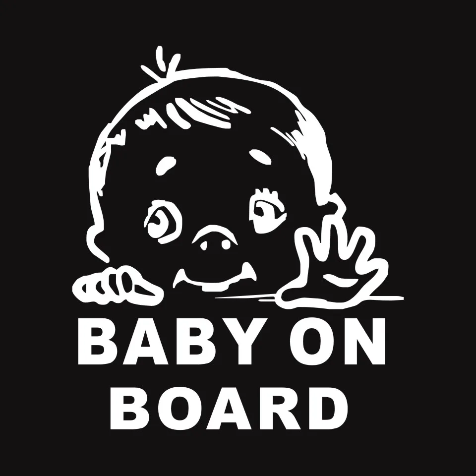 Cunymagos Lovely Child BABY ON BOARD Safety Sign Car Stickers And Decal Vinyl Car Styling Auto Motorcycle Stickers 13.115 (4)