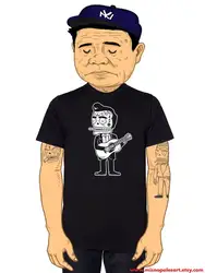 Johnny Cash Calavera Мужская футболка из 100% хлопка с коротким рукавом Повседневная