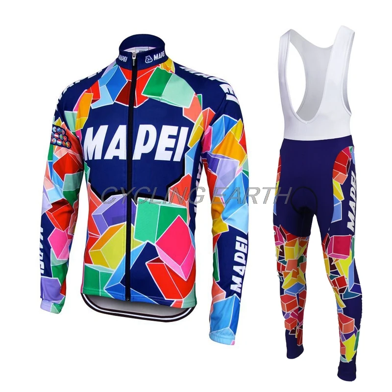 MAPEI, осенний комплект одежды для велоспорта, Джерси для велоспорта, профессиональная команда, рубашка с длинным рукавом, ropa ciclismo, унисекс, дышащий комбинезон, костюм