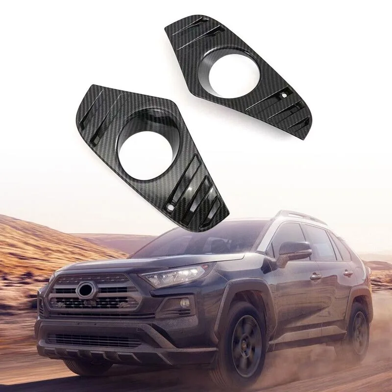 Противотуманная фара внешняя передняя крышка для Toyota RAV4 лампы Накладка защита
