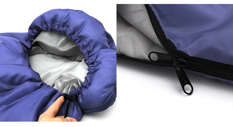 Сверхлегкий спальный мешок-конверт, удобный спальный мешок на гусином пуху, высококачественный хлопковый спальный мешок для кемпинга