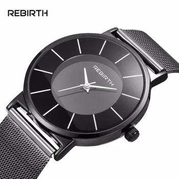

REBIRTH Women Watches Casual Ladies Watches Top Brand Luxury Quartz Steel Strap Girl Clock Classic Female Clock relogio feminino