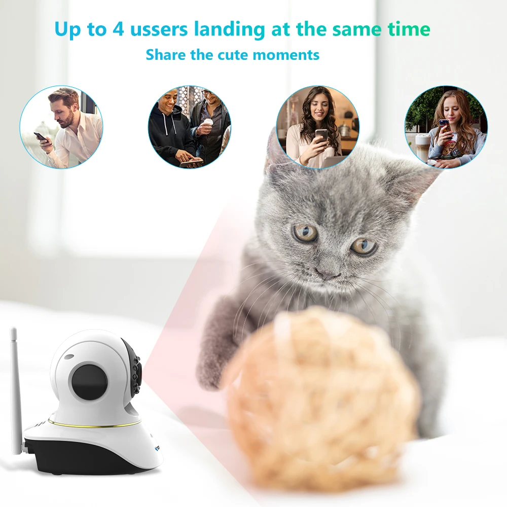 Vstarcam 1080P Pet IP камера Wifi видеонаблюдение камера безопасности дистанционное управление Лазерная игра с питомцем видеодомофон ИК ночь