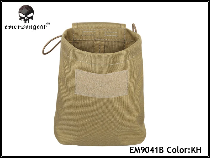 EmersonGear складной журнал переработки сумки охотничьи Airsoft тактический падения разное мешок EM9041 мультикам черный - Цвет: KH