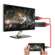 Lightning to HDMI Cable. No Need Setup.No Need WIFI. NO Need Personal Hotspot. 6.4 Ft 1080P lightning digital AV adapter