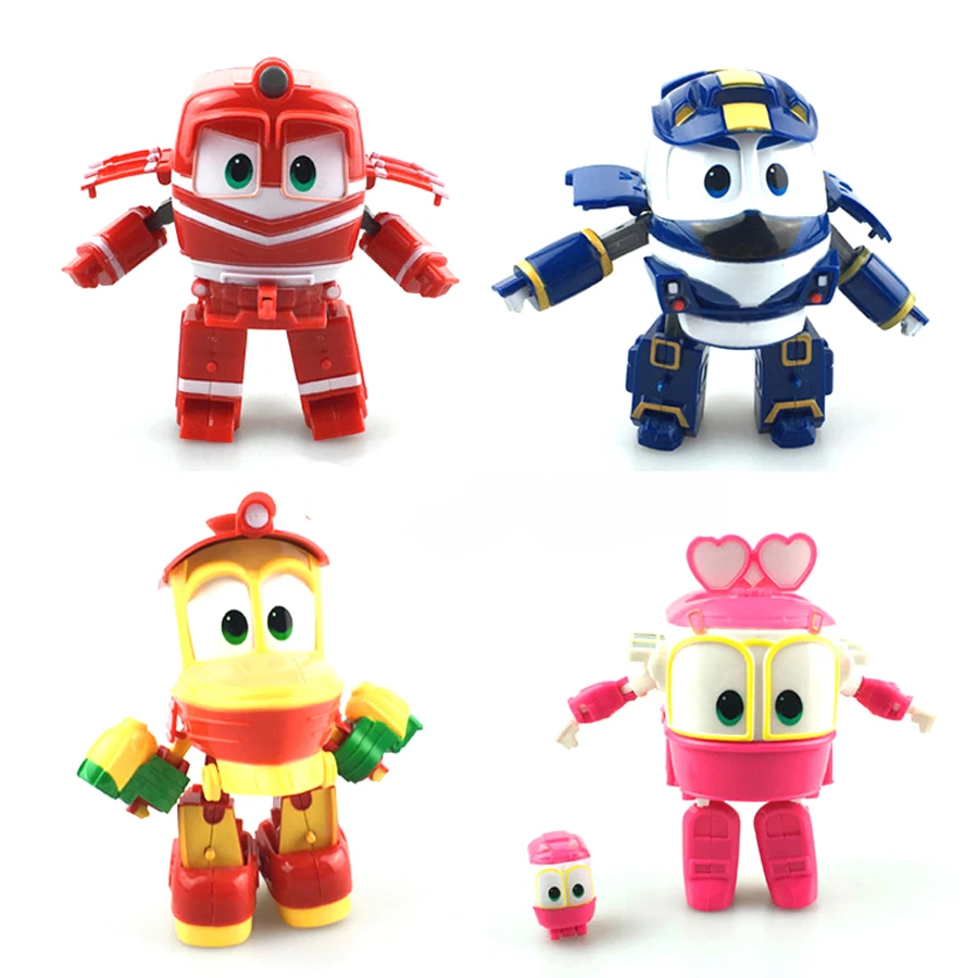 robot train toys set