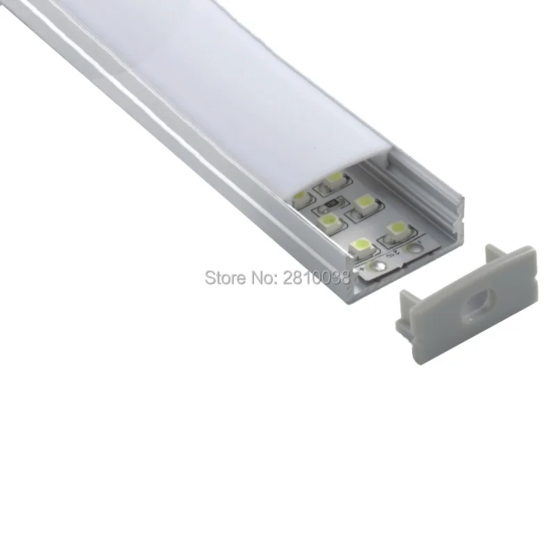 10X1 м наборы/партия поверхностного монтажа alu led профиль U размер алюминиевый