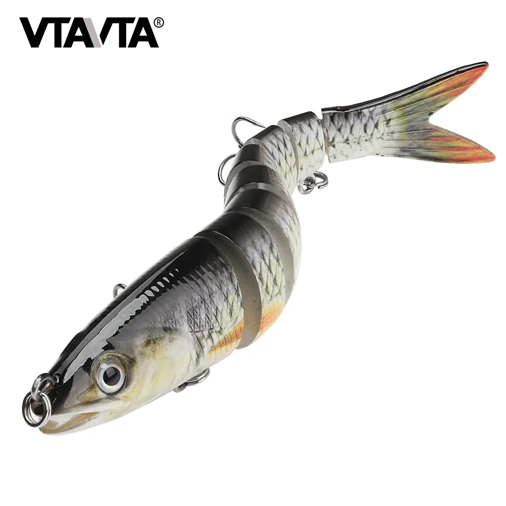VTAVTA Sinking Swimbait Wobbler 19g 8 Segments Fishing Lure Multi Jointed Fishing Hard Lures Crankbait Lifelike Artificial Bait 
