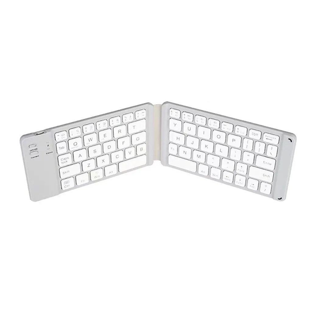 Складная портативная Мини Складная Bluetooth 3,0 67 клавиш клавиатура универсальная для iPad для мобильного устройства Bluetooth 618