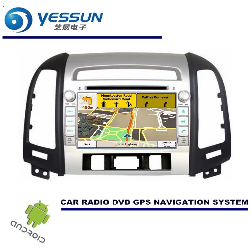 Flash Deal YESSUN For Hyundai Santa Fe 2006~2012 DVD CD GPS Player Radio Navi Stereo HD Screen - Wince / Android Car Navigation Multimedia 1