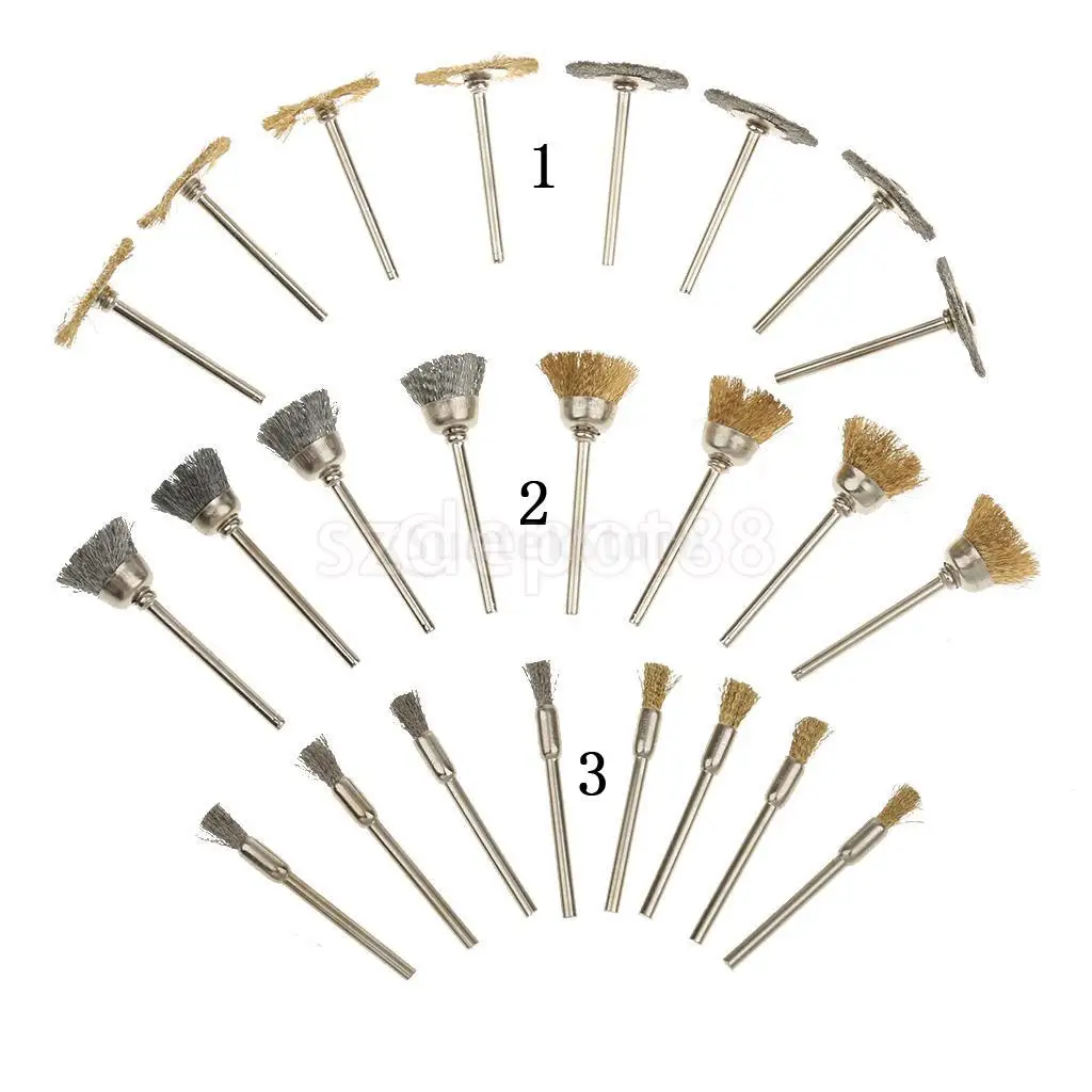 24pcs Polishing Compound Buffing Wheel Pad Brusher Jewelry Polishing