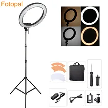 Fotopal Led Ring Light For Video Shoot Camera Phone Lighting With Stand Studio Photography Selfie Makeup Photo Circle Lamp Fotopal Led Ring Light For Video Shoot Camera Phone Lighting With Stand Studio Photography Selfie Makeup Photo Circle Lamp