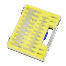NEWACALOX 24 Sizes Mini Micro Precision High Speed Steel Drill Bit Twist Kits Set 0.4-3.2mm Power Tool With Case 150Pcs/set