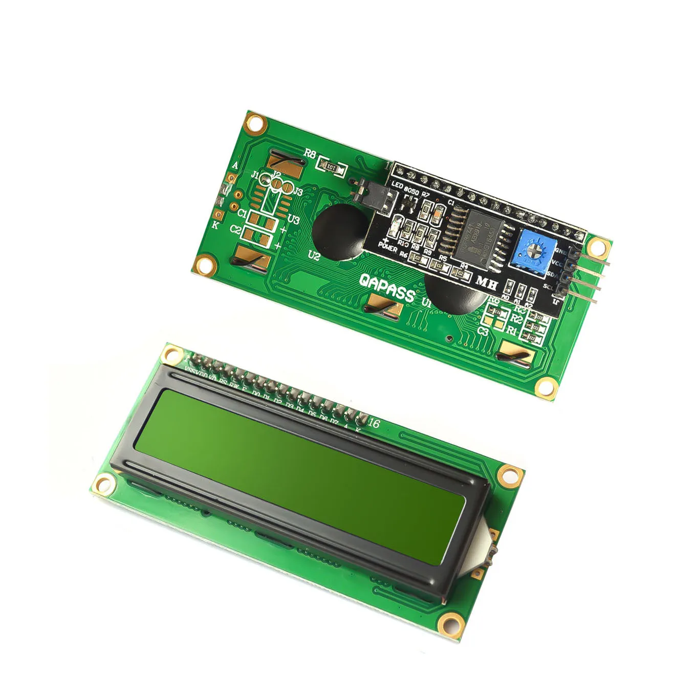 1PCS LCD module Blue Green screen IIC/I2C 1602 for arduino 1602