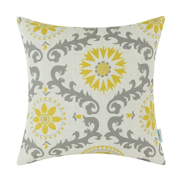 yellow gray pillows teal calitime decorative pillows shell cushion cover home sofa car yellow gray compass flower 20 yellow gray pillows teal calitime decorative pillows shell cushion cover home sofa car yellow gray compass flower 20
