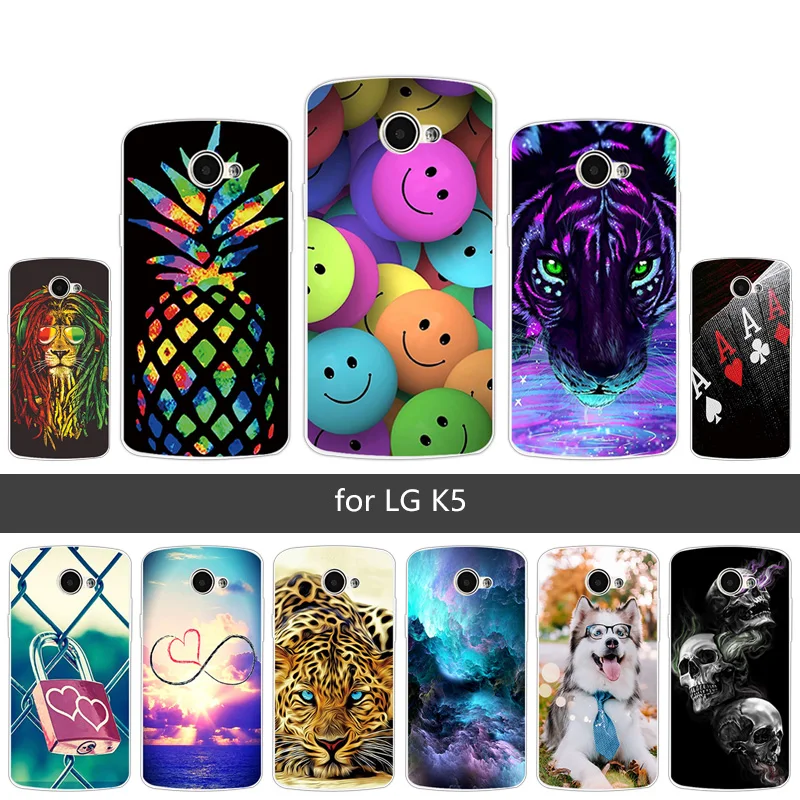 Чехол для телефона LG K5 X220DS 5 дюймов прозрачный чехол из ТПУ K5/X220DS Ультратонкий