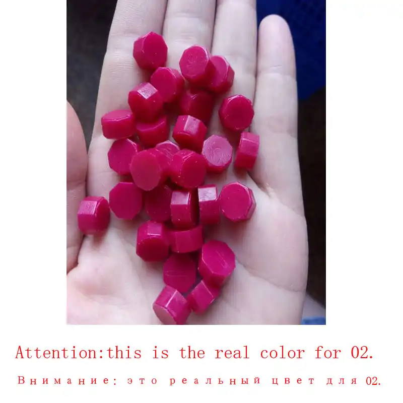 100Pcs Wine Red Sealing Wax Beads Wax Seals for Envelope Document Bottle DIY