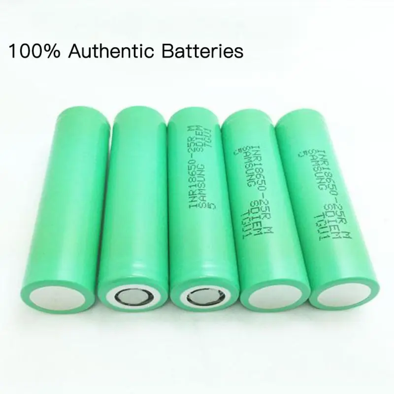 4 шт./лот для samsung 18650 25R INR1865025R 20A разряда батареи лития 2500mAh Блок питания для электронной сигареты Батарея
