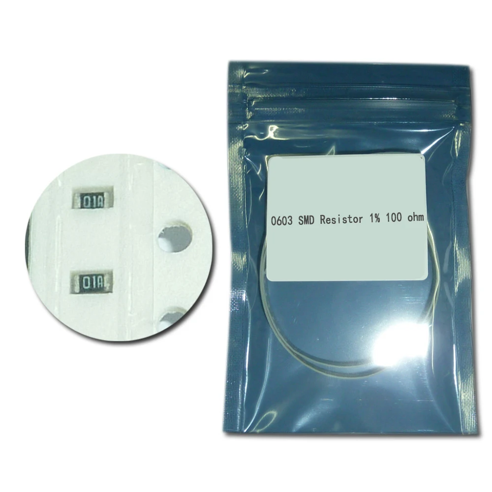 1000pcs/lot 0603 Chip Fixed Resistor SMD Resistor 1 100 ohmin