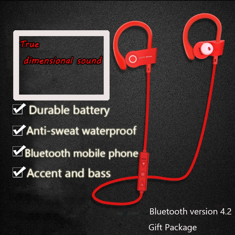 Bluetooth гарнитура 5 0 Лучшие Беспроводные спортивные наушники с микрофоном IP5